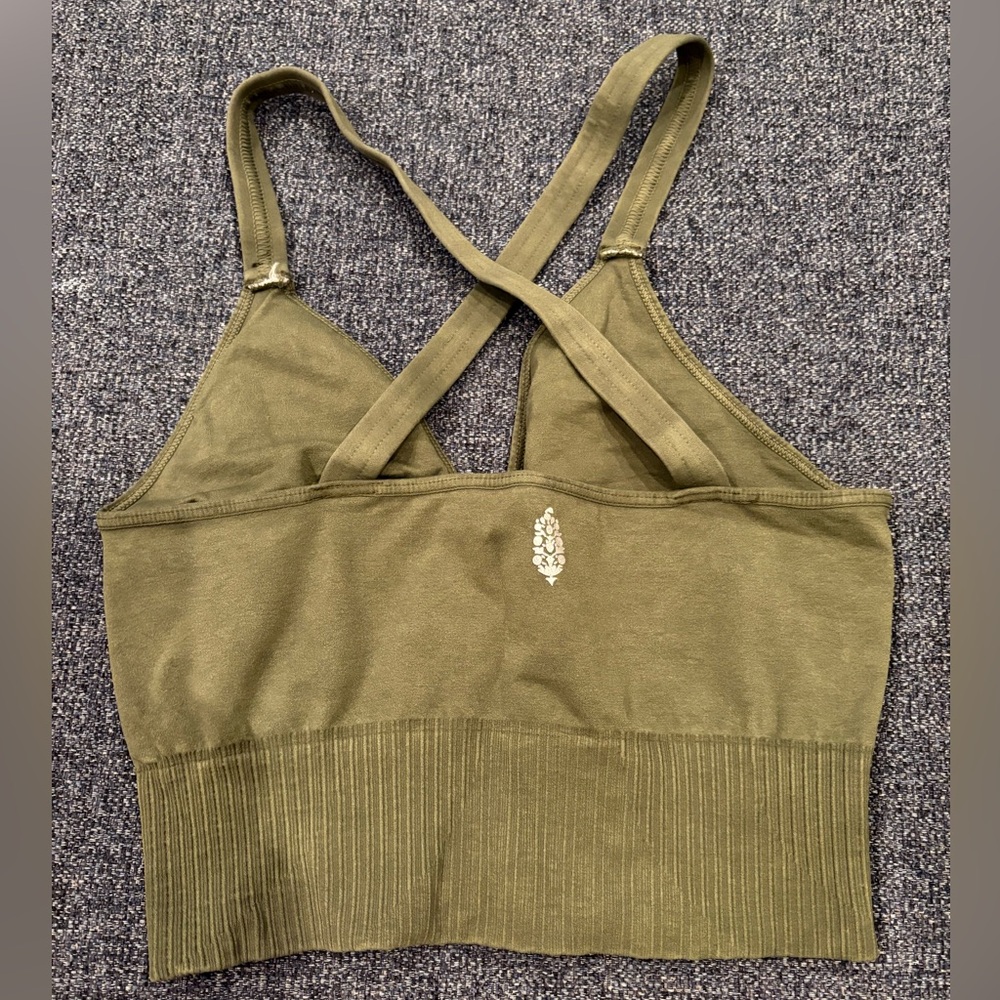 FP Movement Good Karma Crop Top in Secret Moss - Picture 4 of 5